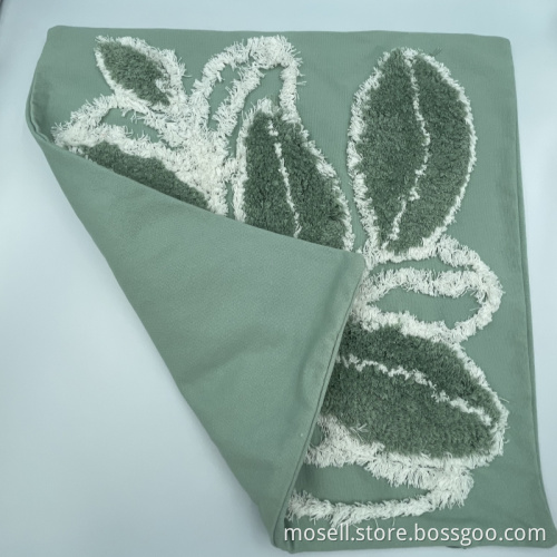 3D Plush Leaf Pattern Decorative Cushion Covers